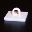 Self-adhesive square button